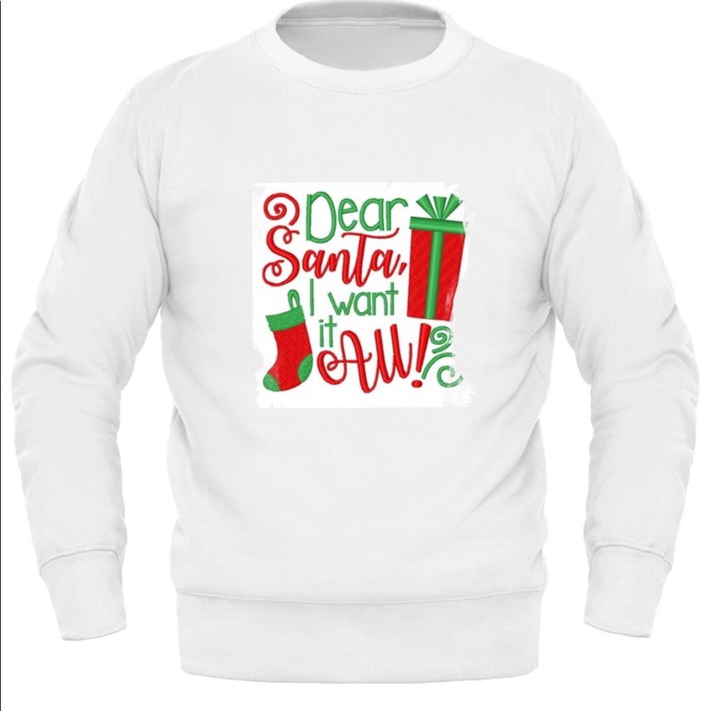 Sweatshirts for Christmas.Embroidery design for men & women.available any size.